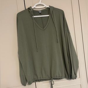 Aerie Soft Oversized Drawstring Hooded Sweatshirt